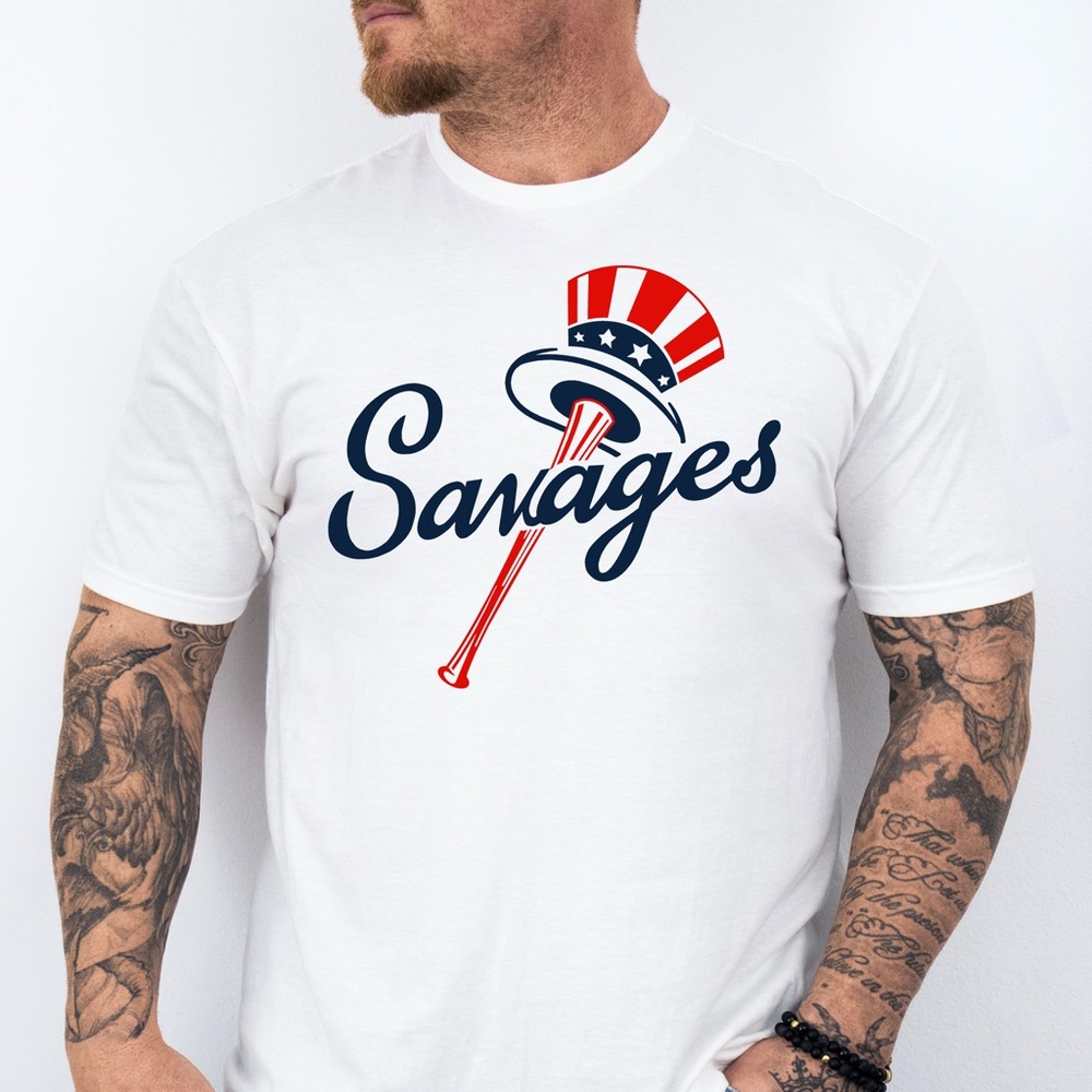 New York Savages, Bronx Bombers themes Baseball T-Shirt | Adult & Kids sizes